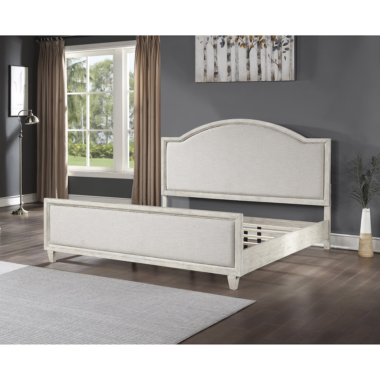 Flexsteel Wynwood Collection Newport King Upholstered Bed