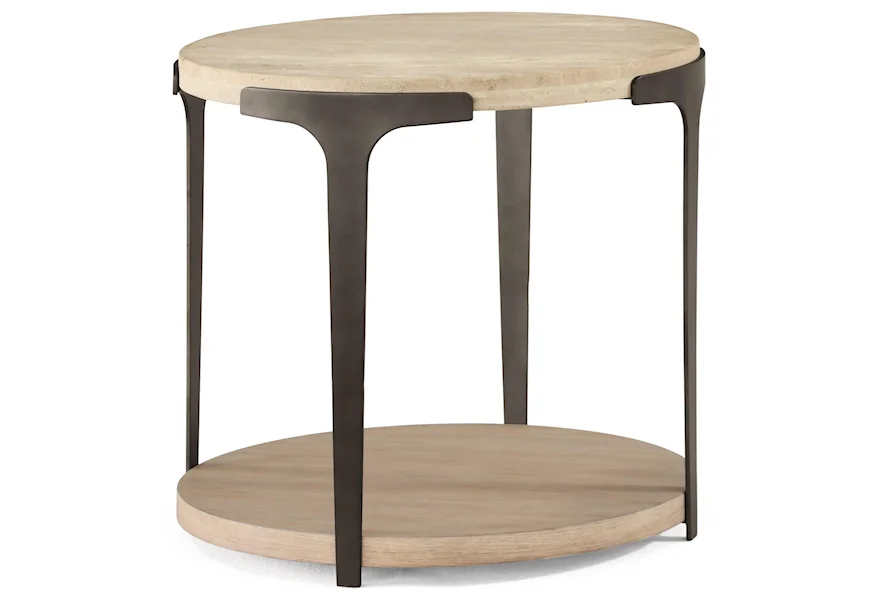 Omni Round End Table by Flexsteel Wynwood Collection at Sheely's Furniture & Appliance