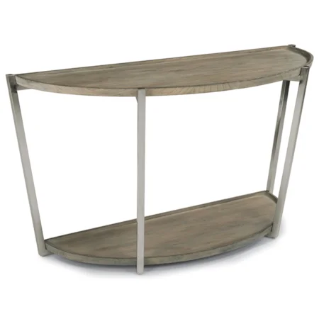 Contemporary Sofa Table with Stainless Steel Base