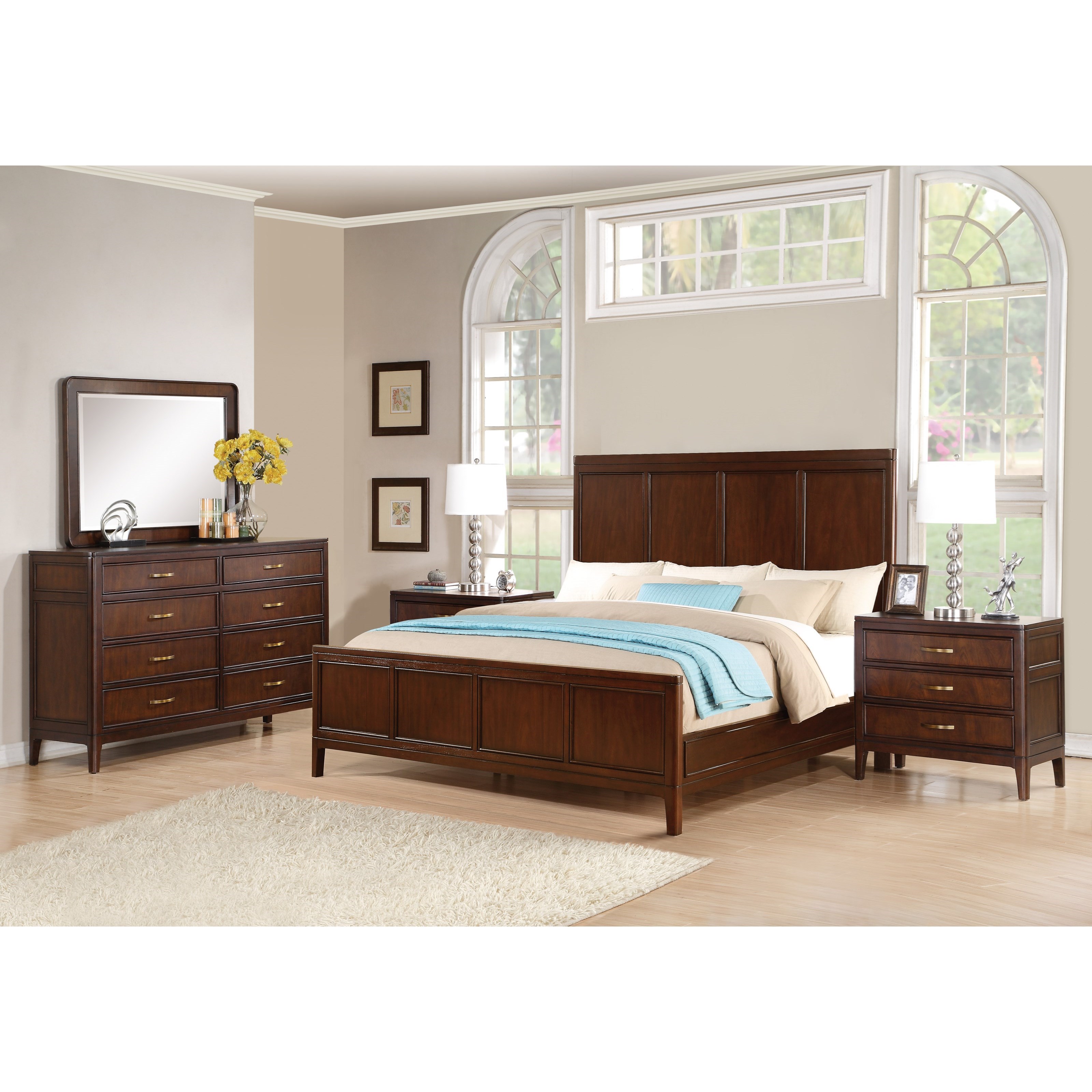 Flexsteel Wynwood Collection Sterling Transitional King Bedroom Group Colder's Furniture and