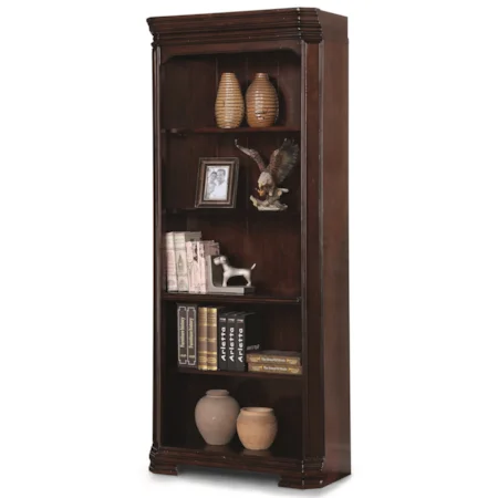 Traditional Bookcase with 3 Adjustable Shelves