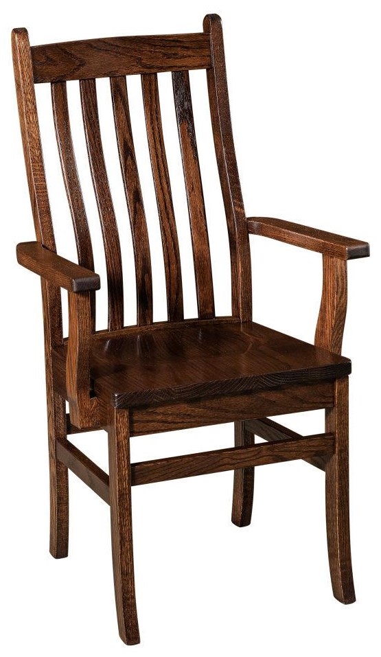 Solid wood arm chair sales