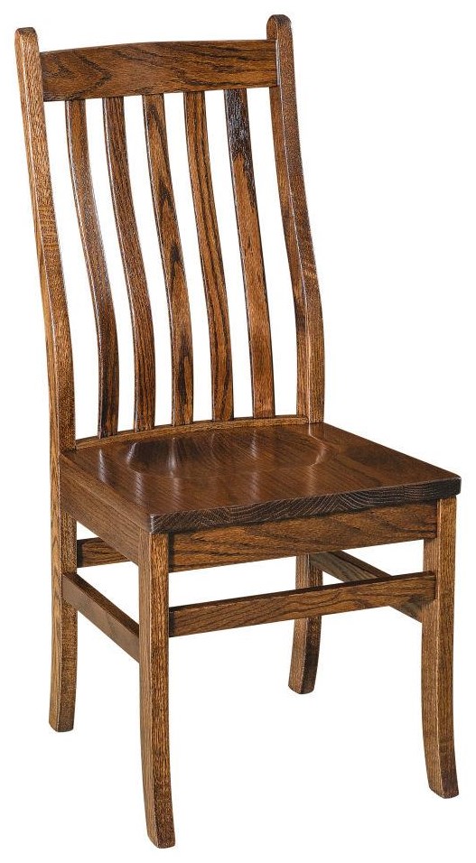 F&N Woodworking Abe Abe-SC Customizable Solid Wood Dining Side