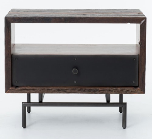 Nash Open Side Table w/ Metal Legs