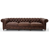 Conrad 118" Sofa with Cigar Upholstery