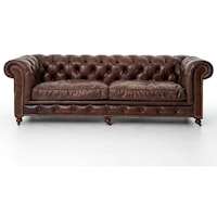 Conrad 96" Sofa with Cigar Upholstery