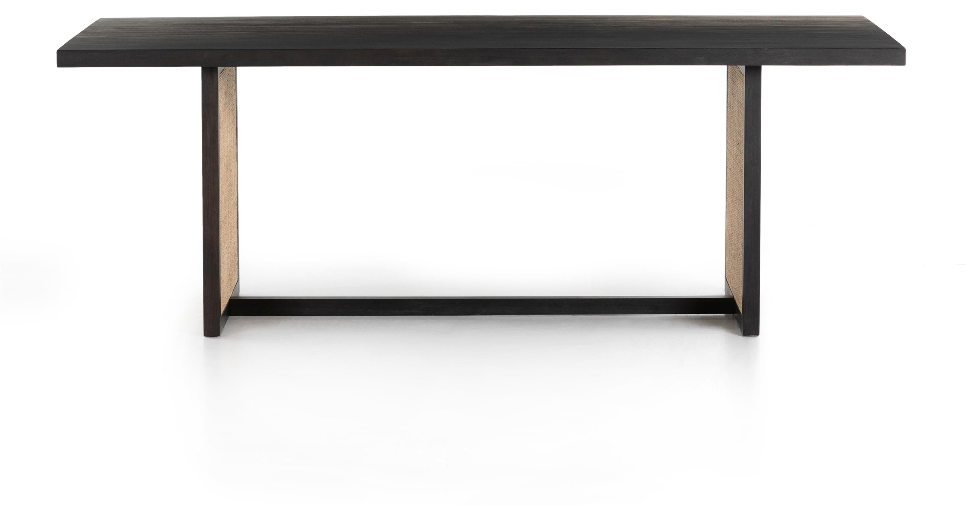 Four Hands Clarita 227888001 Clarita Dining Table Black Mango Reeds