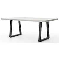Cyrus 79” Dining Table with Iron Base
