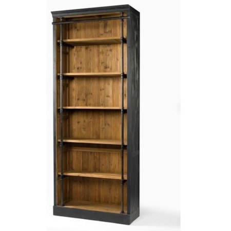 Ivy Matte Black Bookcase