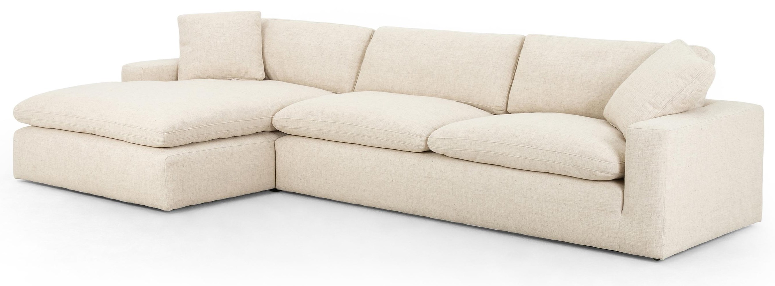 Four Hands Plume 105942010 Plume Left Arm Facing 136" Sectional