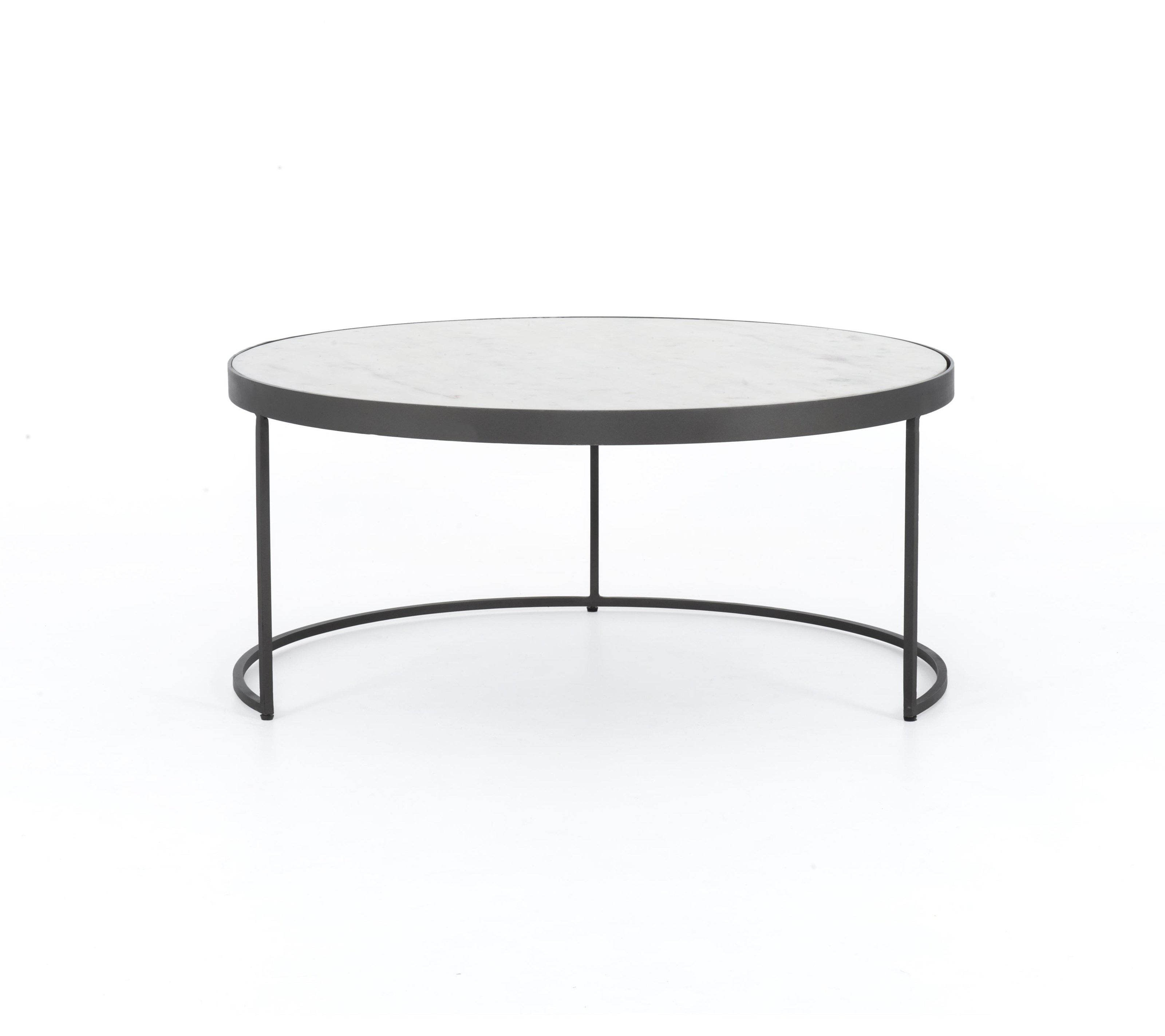Four Hands Rockwell IRCK367 Evelyn Round Nesting Coffee Table