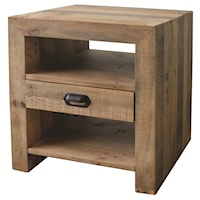 Mariposa End Table with 2 Shelves