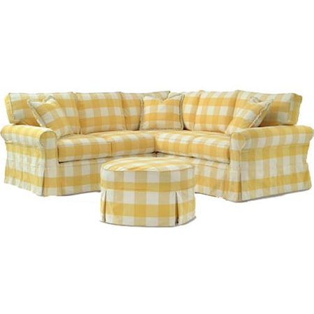 Casual Sectional with Skirt