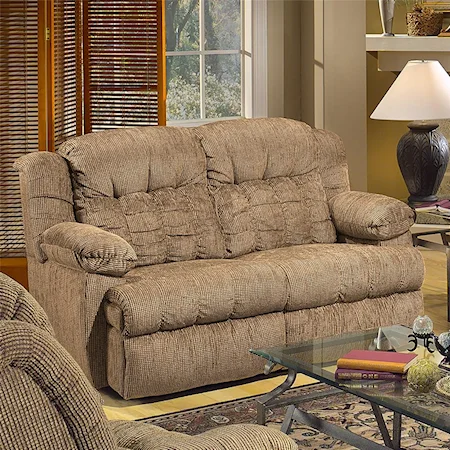 Reclining Loveseat with Pillow Top Arms
