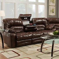 Power Reclining Sofa with Table and Lights