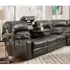 Franklin Legacy Power Reclining Sofa with Table and Lights