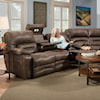 Franklin Legacy Power Reclining Sofa with Table and Lights