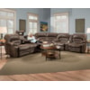 Franklin Legacy Power Reclining Sofa with Table and Lights