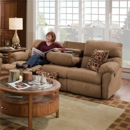 Reclining Sofa with Divided Back