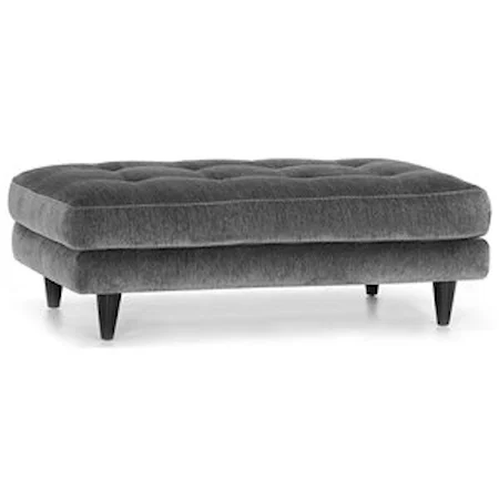 Rectangular Ottoman with Tufted Top