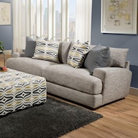 Sofa with Two Seat Cushion Construction