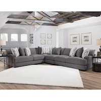 Sectional Sofa with 5 Seats