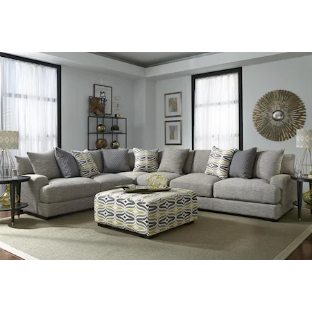 Sectional Sofa with 5 Seats