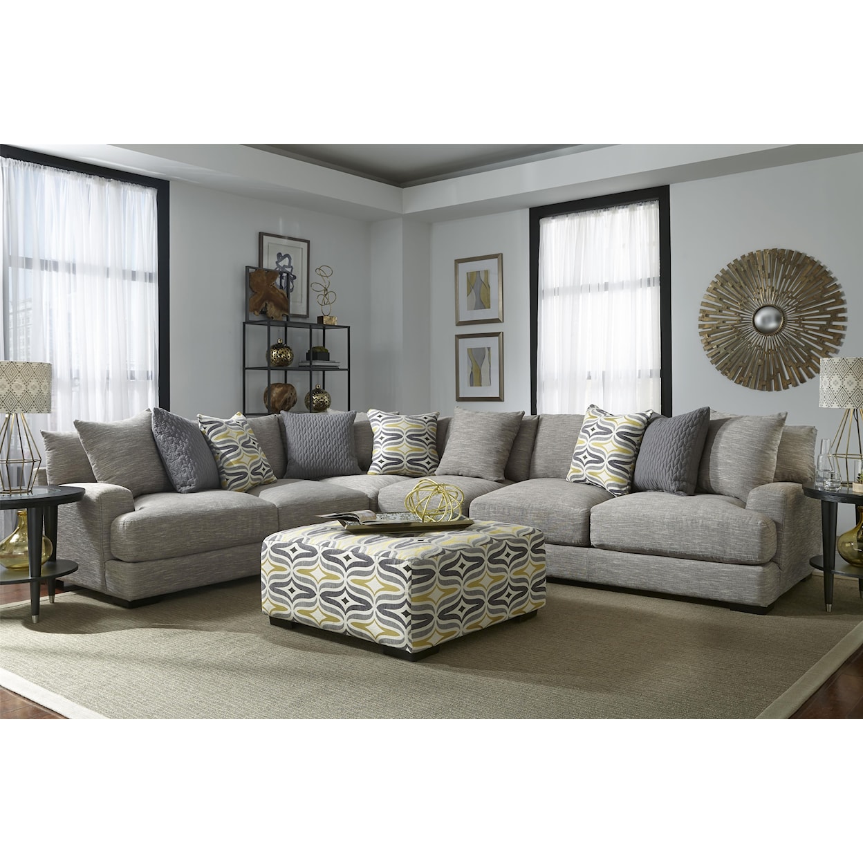 Franklin Oslo Sectional Sofa with 5 Seats