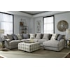 Franklin 808 Oslo Sectional Sofa with 5 Seats and Chaise