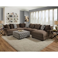 Sectional Sofa with 5 Seats and Chaise