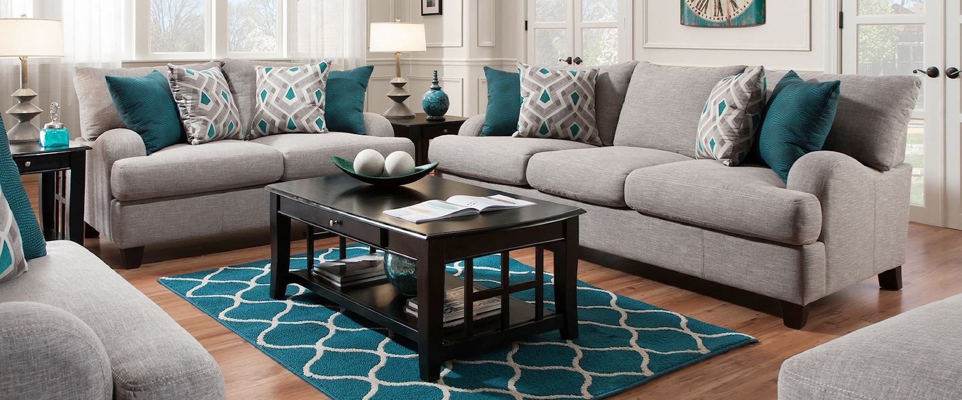 Transitional 2-Piece Living Room Group