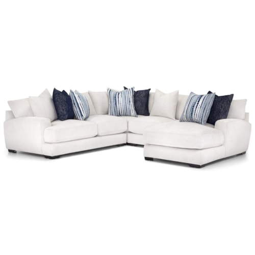 Contemporary 5-Piece Sectional Sofa with Right Side Chaise