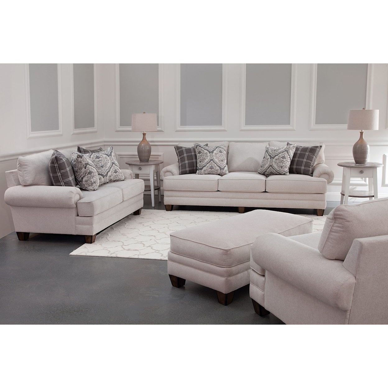 Franklin Esther Chair and Ottoman Set