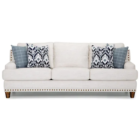 Transitional Sofa with Nail Heads