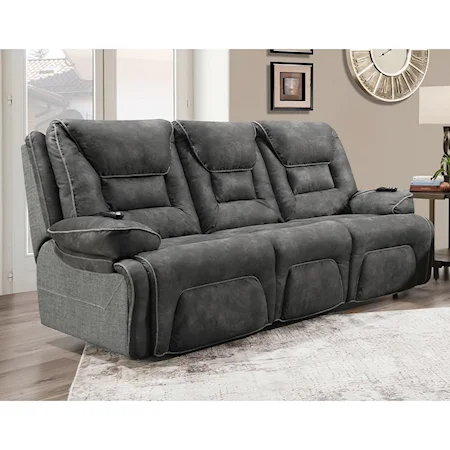 Power Reclining Sofa with Pillow Arms