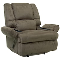 Rocker Recliner with Lumbar and Seat Massage and Frosty Fridge