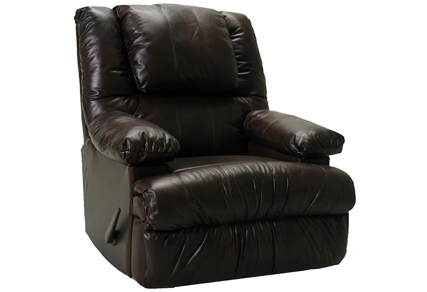 Clayton Rocker Recliner with Massage and Fridge by Franklin at Virginia Furniture Market
