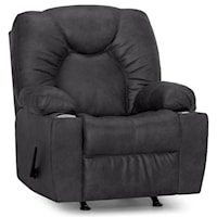 Casual Rocker Recliner with USB Port and Cup Holders