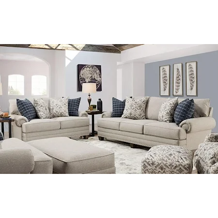 Transitional Stationary Living Room Group