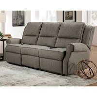 Power Reclining Sofa with Power Headrest and Wand