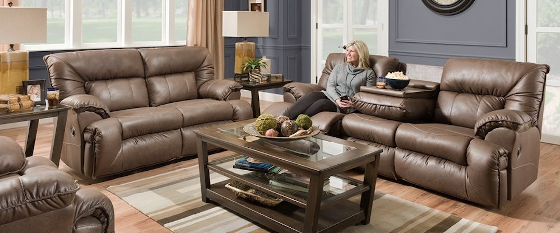 Casual Reclining Living Room Group