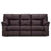 Casual Reclining Sofa with Drop-Town Table