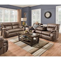 Casual 2-Piece Reclining Living Room Group