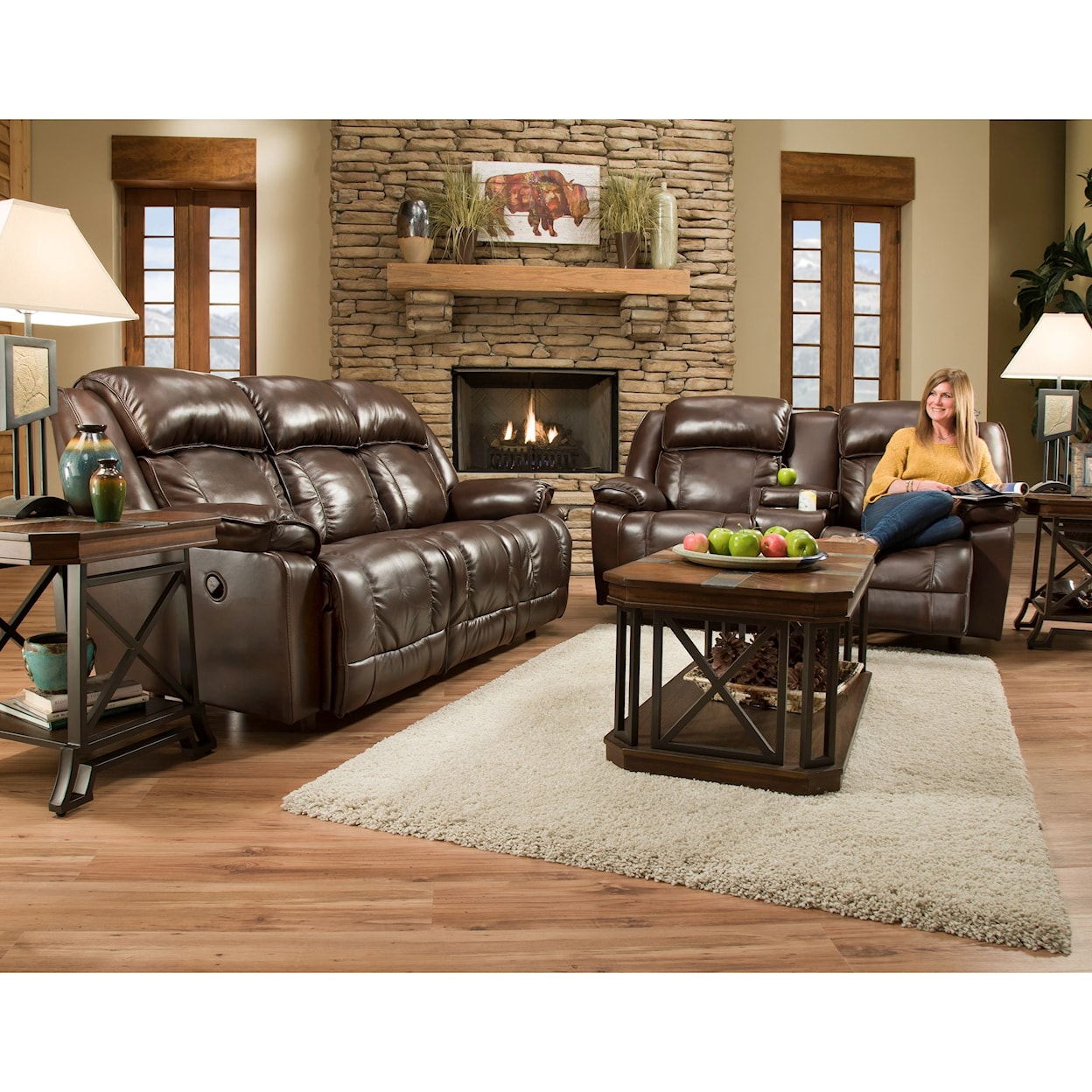 Franklin Marshall Power Reclining Sofa