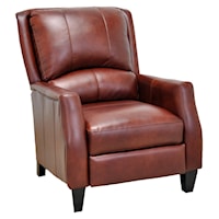 Cosmo Push Back Recliner with Wooden Legs in Contemporary Style