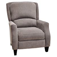 Cosmo Push Back Recliner with Wooden Legs in Contemporary Style