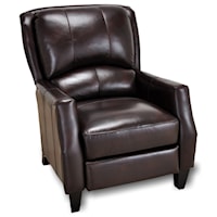 Cosmo Push Back Recliner with Wooden Legs in Contemporary Style