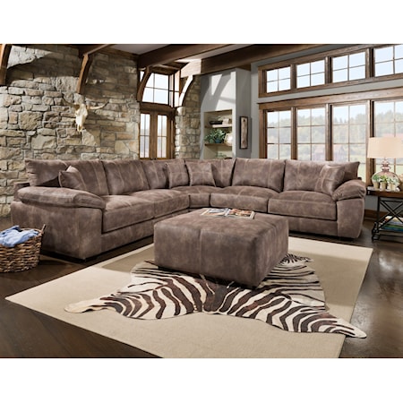 Casual 3-Piece Sectional Sofa