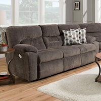 Triple Power Reclining Sofa with Drop-Down and USB Charger