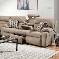 Power Reclining Sofa with Drop-Down Table, Lights, Drawer and USB